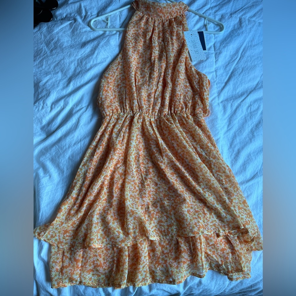 Halter floral dress